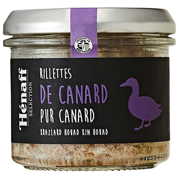 【FOOD de WINE】エナフ セレクション 家鴨(アヒル)のリエット 90g / 日仏貿易(HENAFF Duck Rillettes 90g)